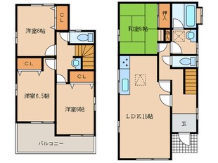 幸心２丁目木村様貸家の物件間取画像